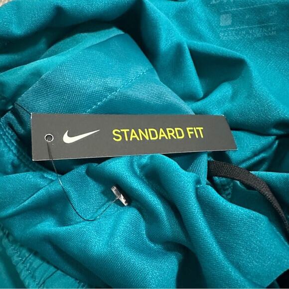 Nike‎ Men's Teal Blue Large Swoosh Dri Fit Running Activewear Shorts Size S - Picture 7 of 10